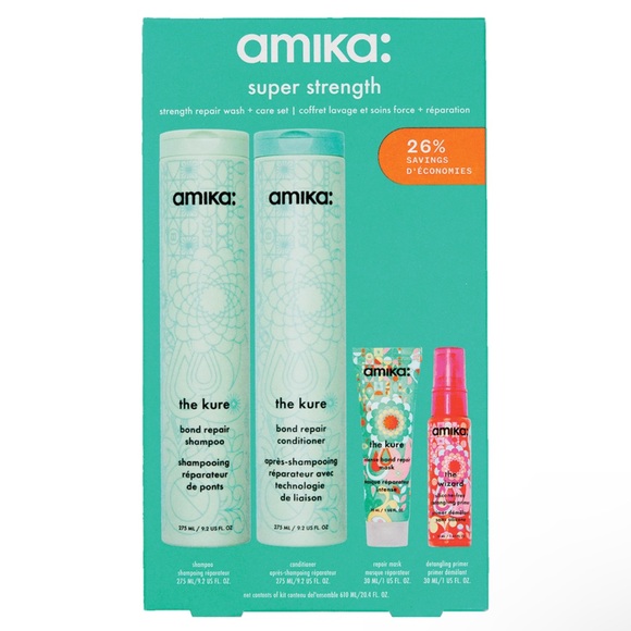 NIB Amika Super Strength Wash + Care Set - Picture 1 of 6